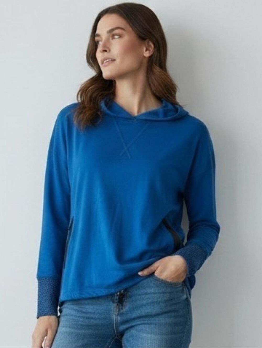 4 Days Left$ NWT Nine West Oversized Active Hoodie Athletic Pullover Sz.L